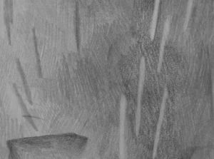 La couverture du livre restrospectif des 10 ans d'Escale sorti en juin 2023. Le visuel un dessin minimaliste, gris faites au crayon à papier.